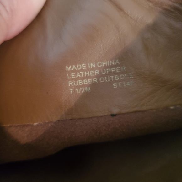 Michael Kors Rhea Dark Carmel Suede Mid Calf Fring - Picture 14 of 14